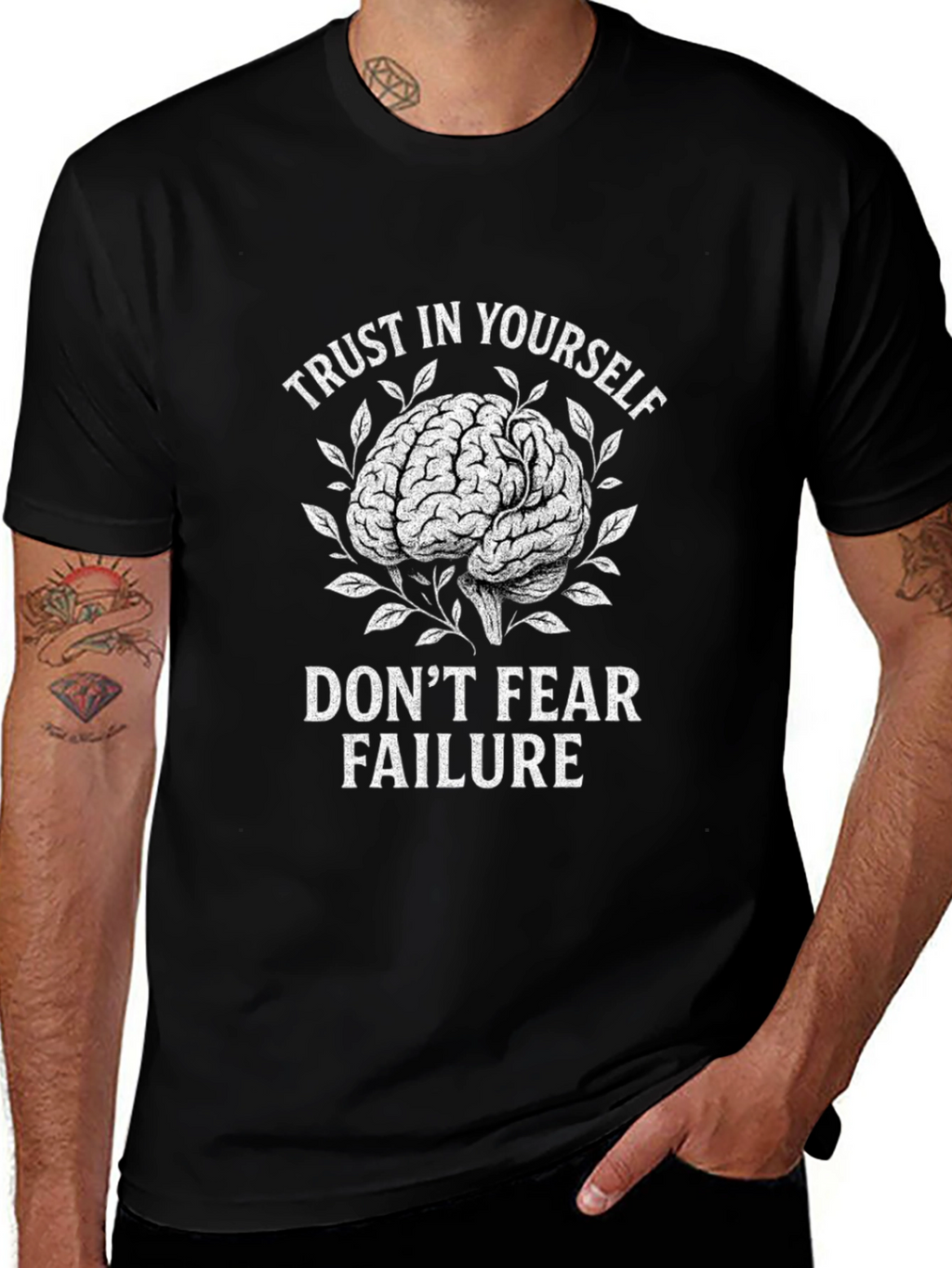 Trust Yourself Brain Graphic T-Shirt