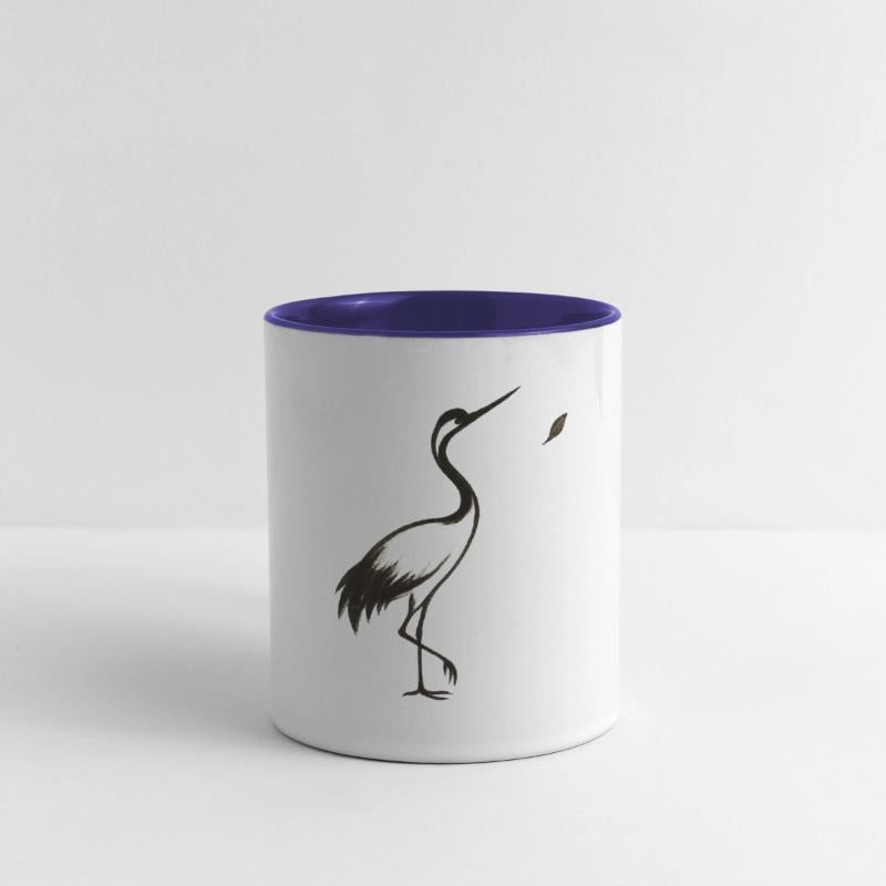 Crane & Petal – Minimalist Ink Bird Design