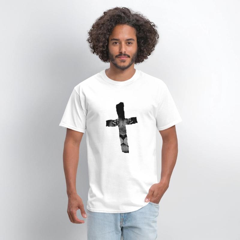 Cross with Lion Christian Religious Print