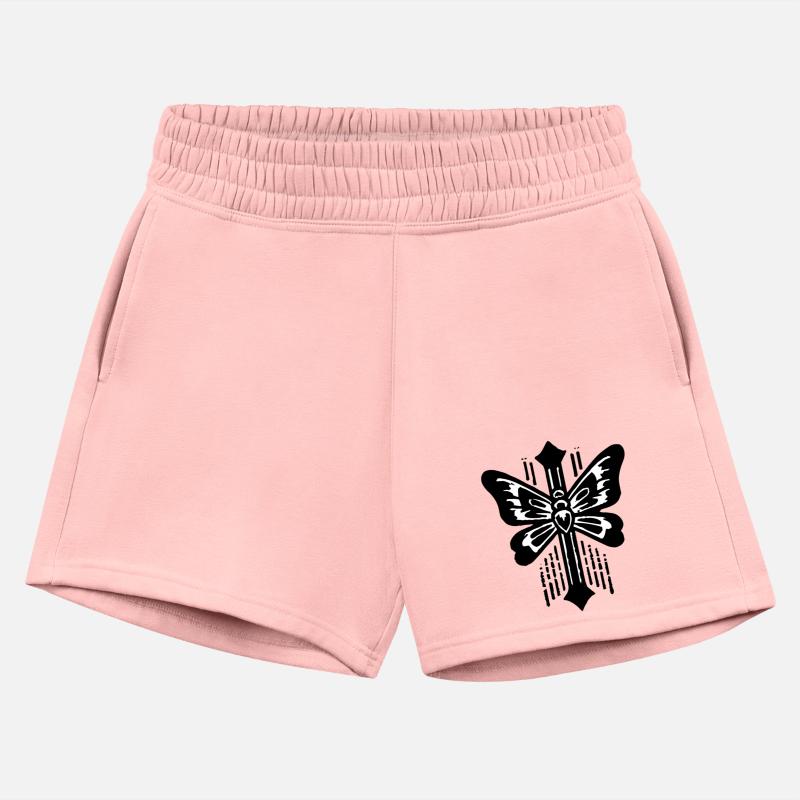 Crossed Butterfly Tattoo