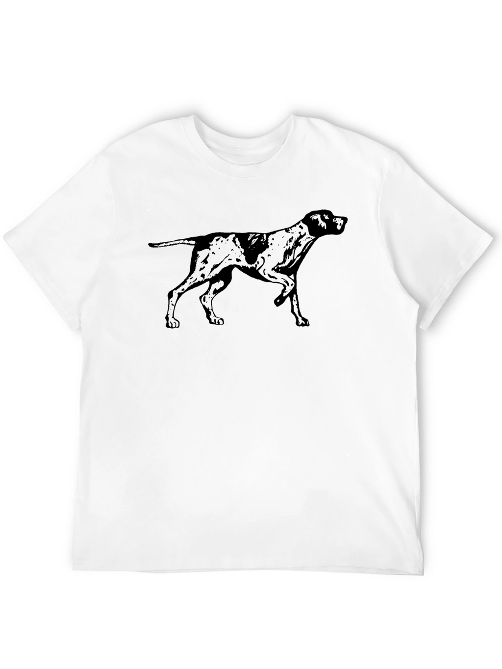 Dog Silhouette Black T-Shirt - Classic Design
