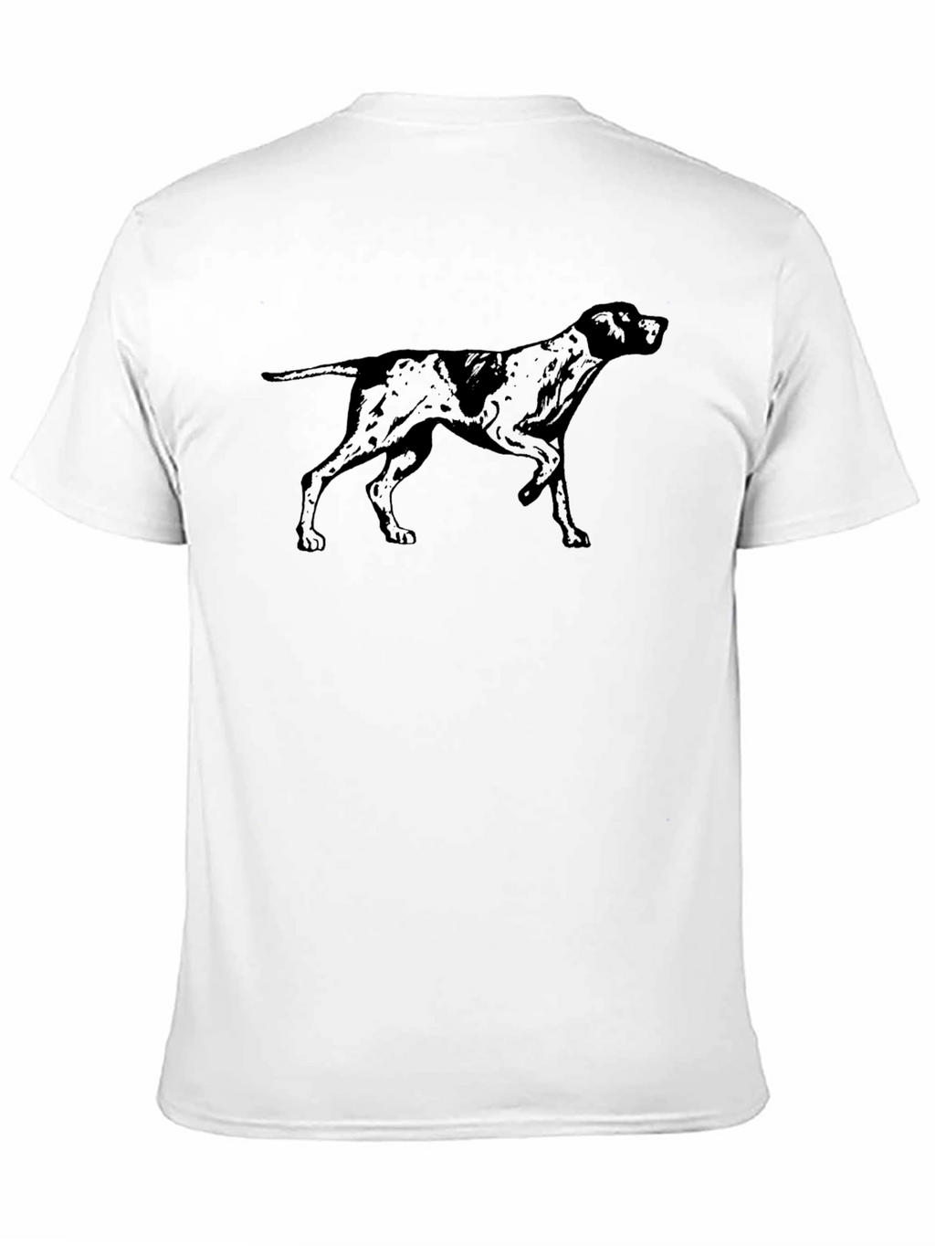 Dog Silhouette Black T-Shirt - Classic Design
