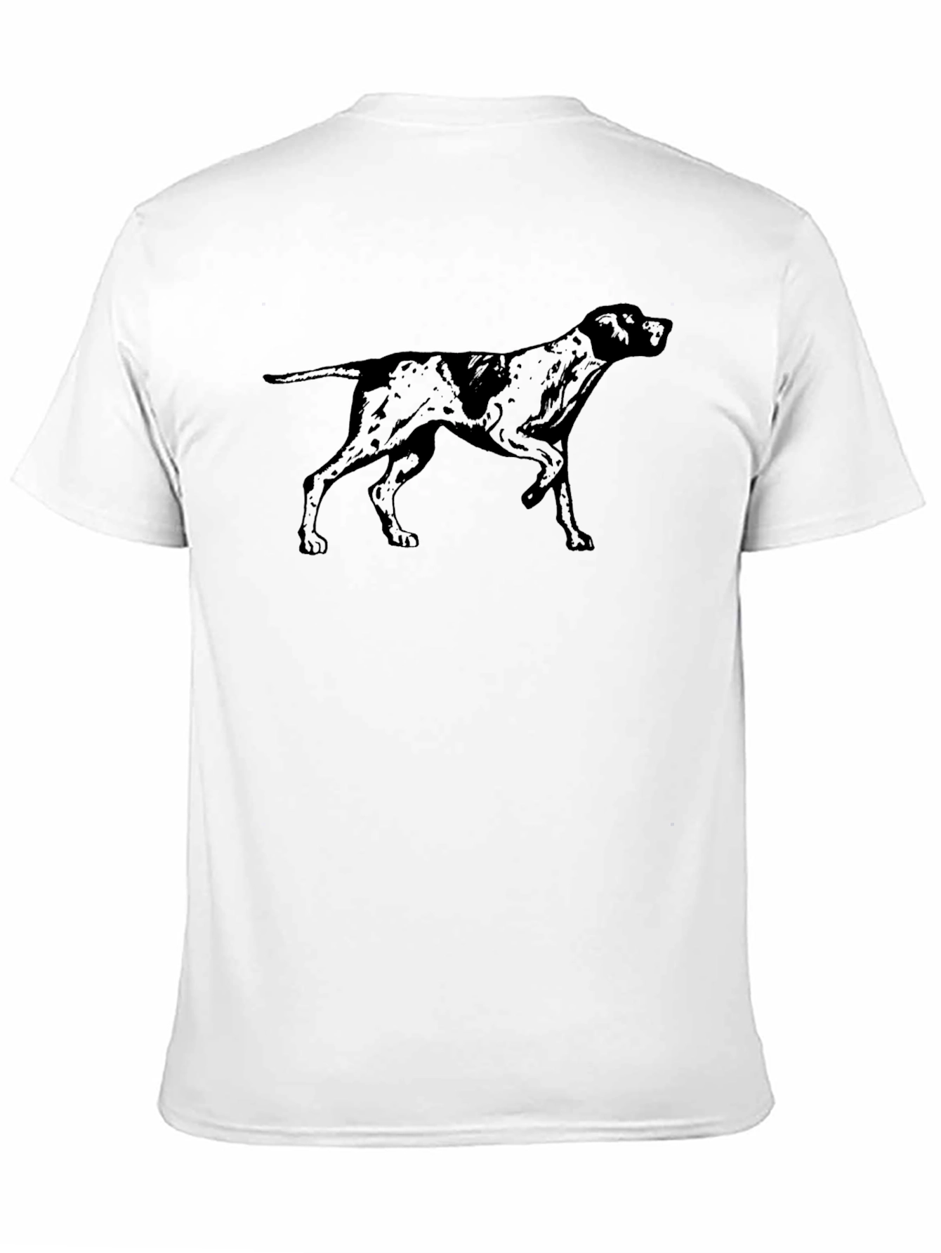 Dog Silhouette Black T-Shirt - Classic Design