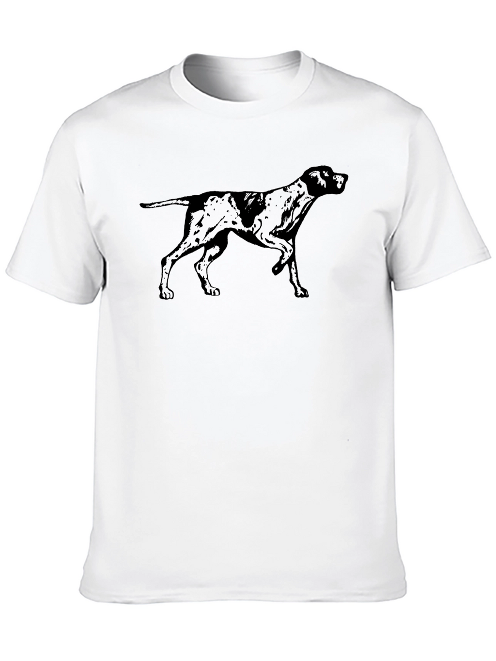 Dog Silhouette Black T-Shirt - Classic Design