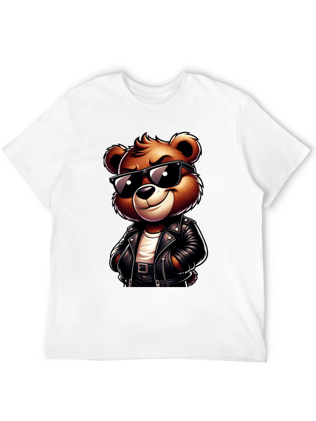 Cool Bear Graphic Tee - Black Casual Shirt