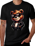 Cool Bear Graphic Tee - Black Casual Shirt