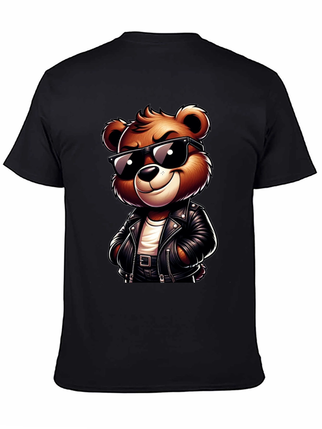 Cool Bear Graphic Tee - Black Casual Shirt