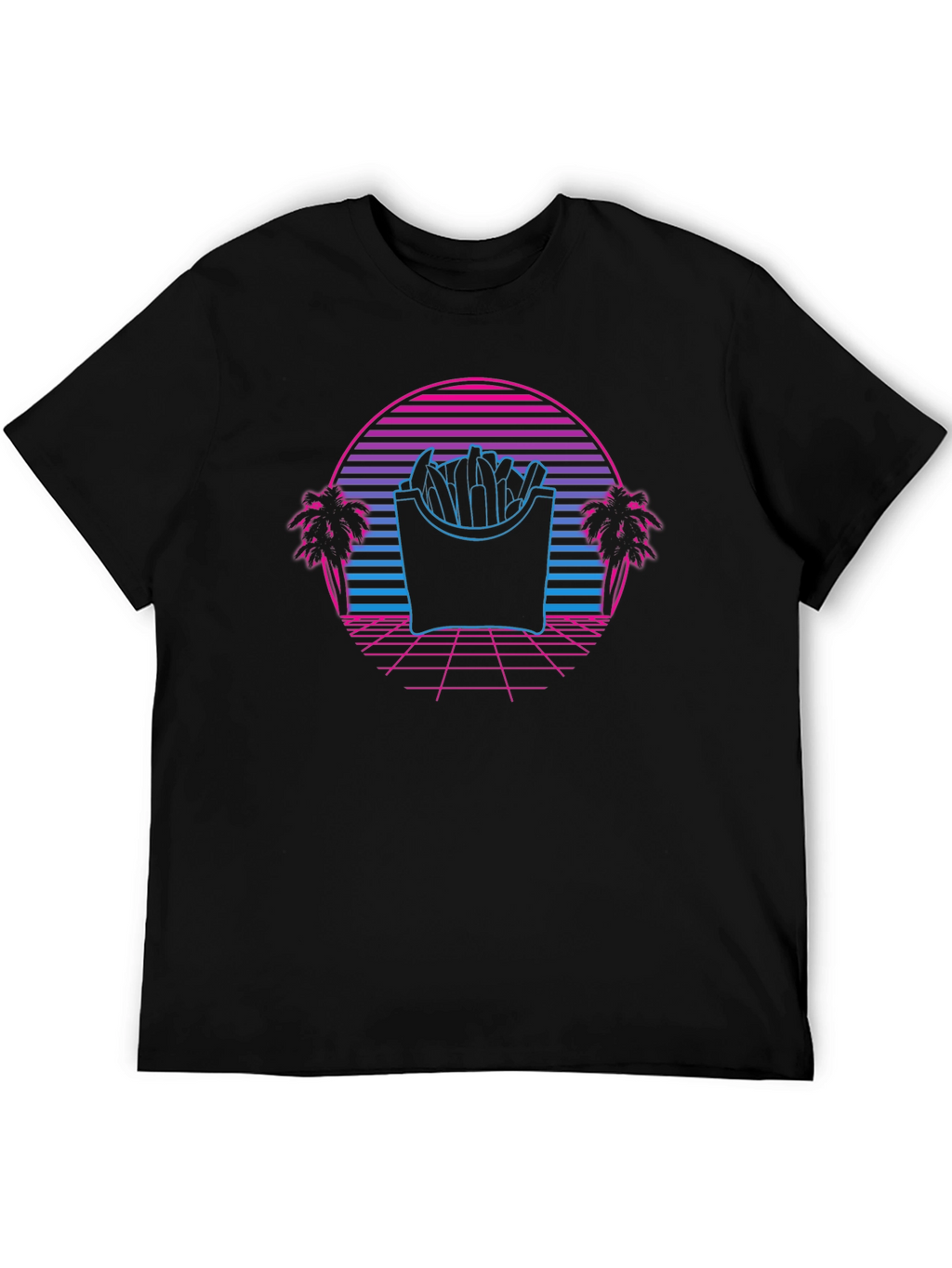 Retro Fries T-Shirt - Synthwave Graphic Tee
