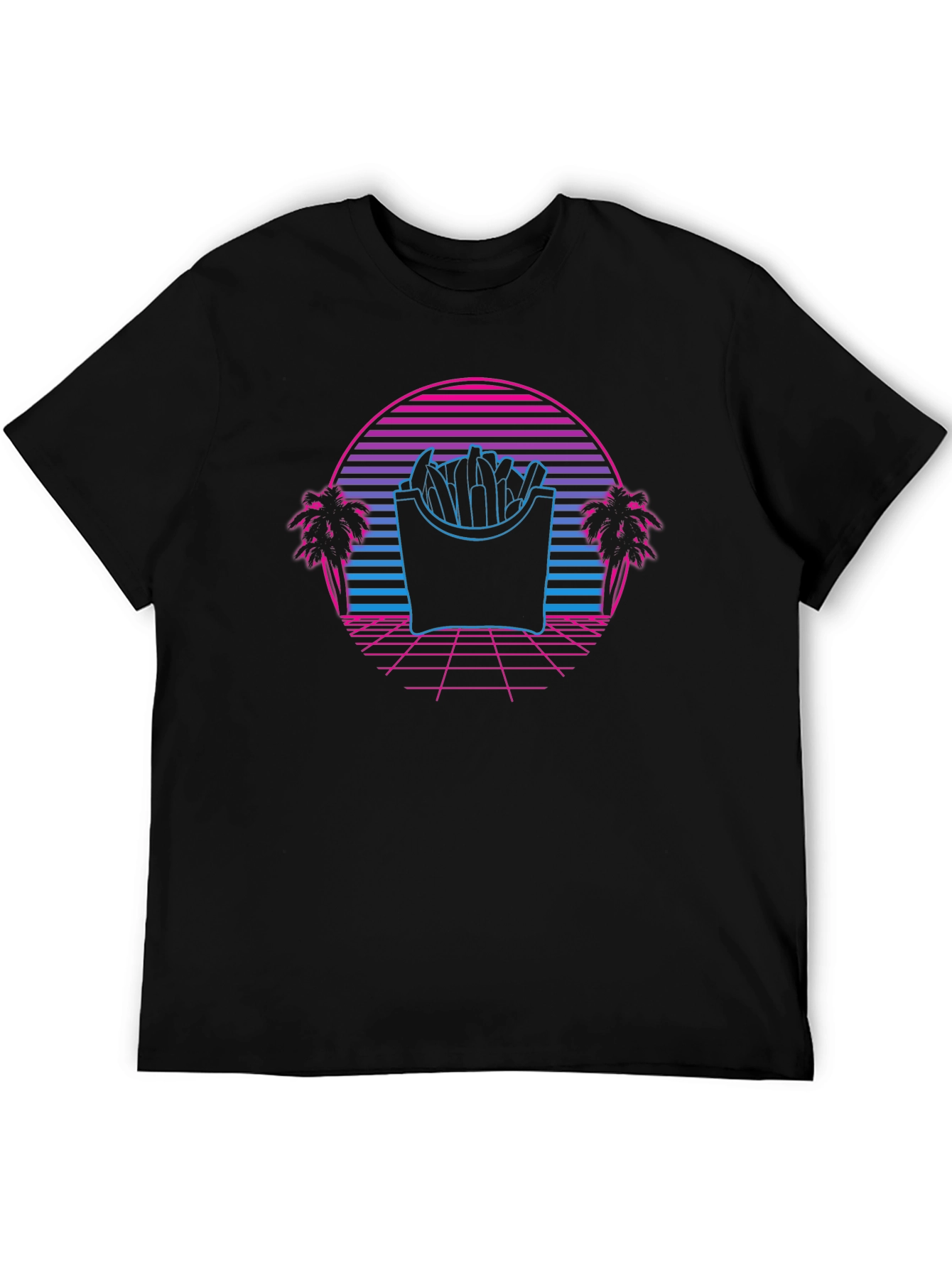 Retro Fries T-Shirt - Synthwave Graphic Tee