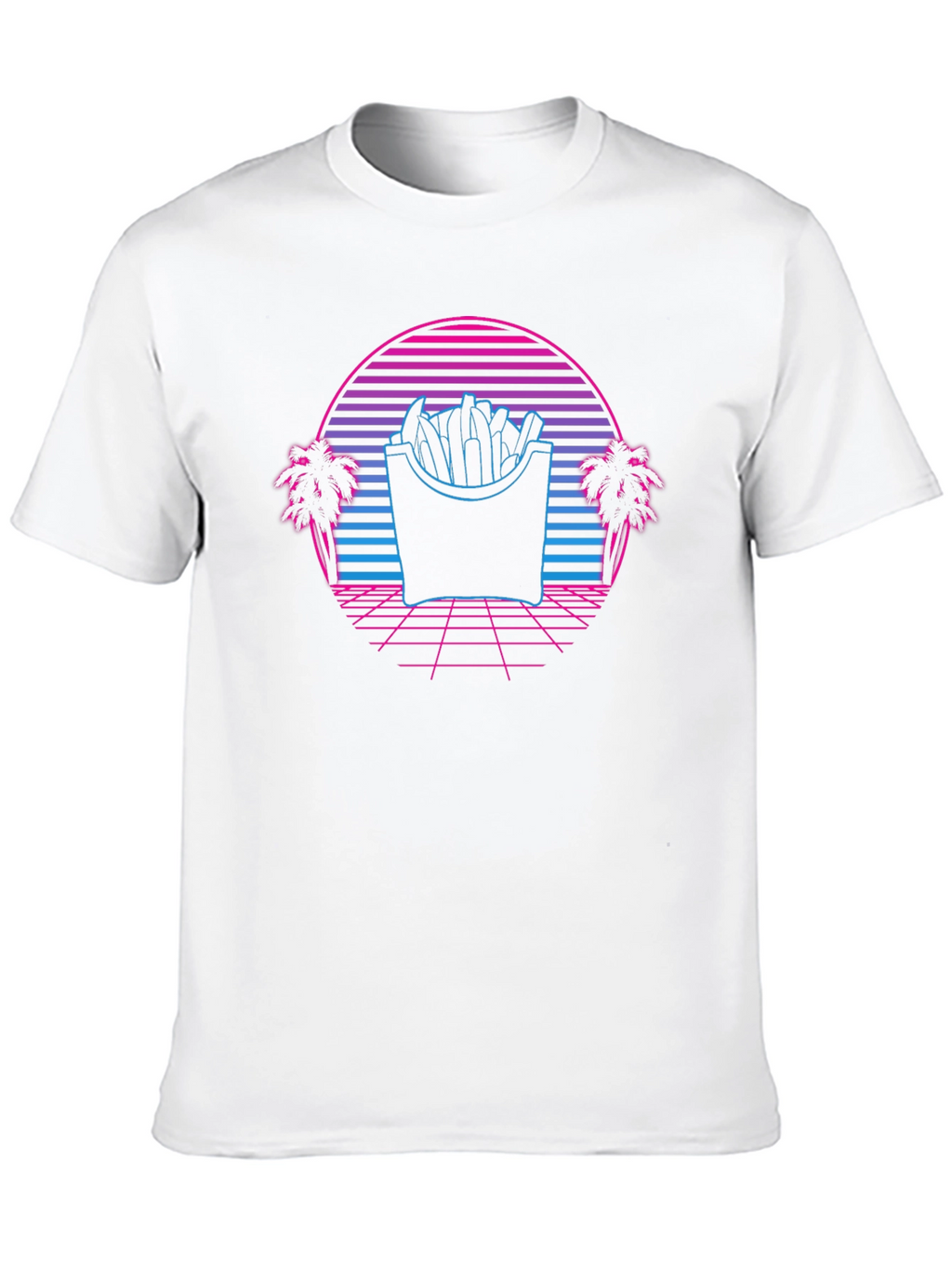 Retro Fries T-Shirt - Synthwave Graphic Tee