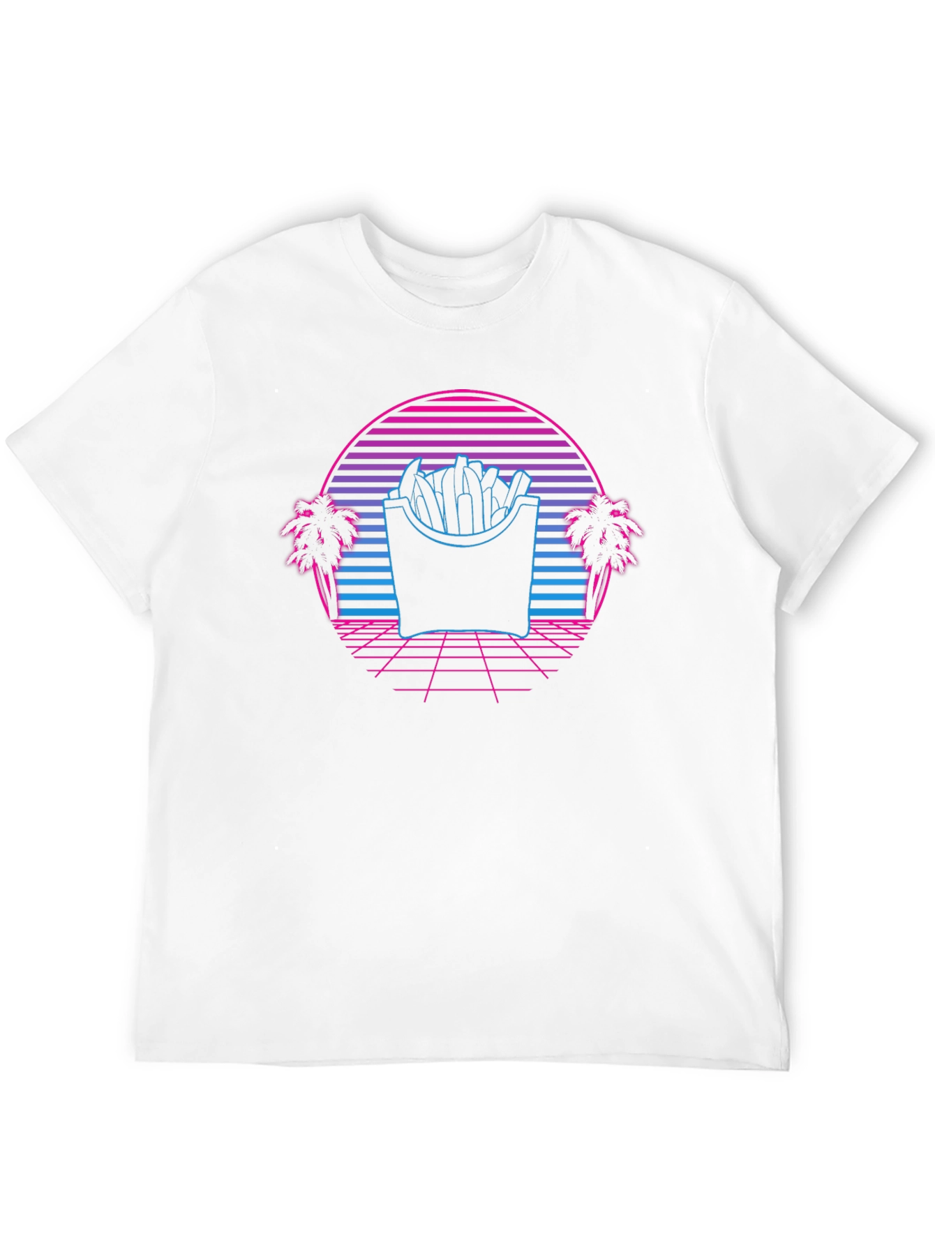 Retro Fries T-Shirt - Synthwave Graphic Tee
