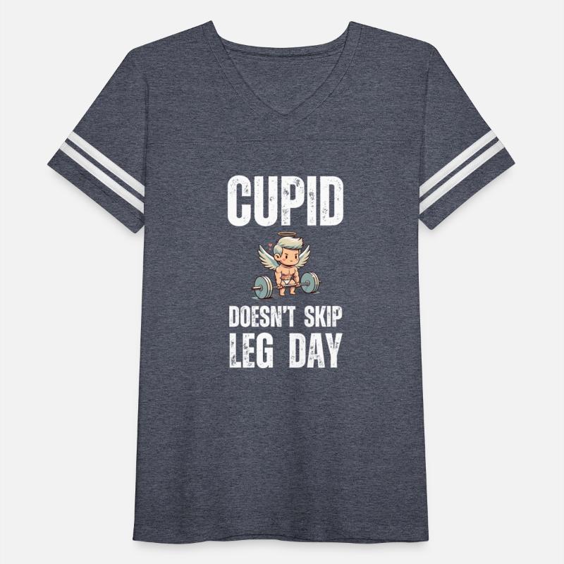 Cupid Doesn't Skip Leg Day funny muscle cupid