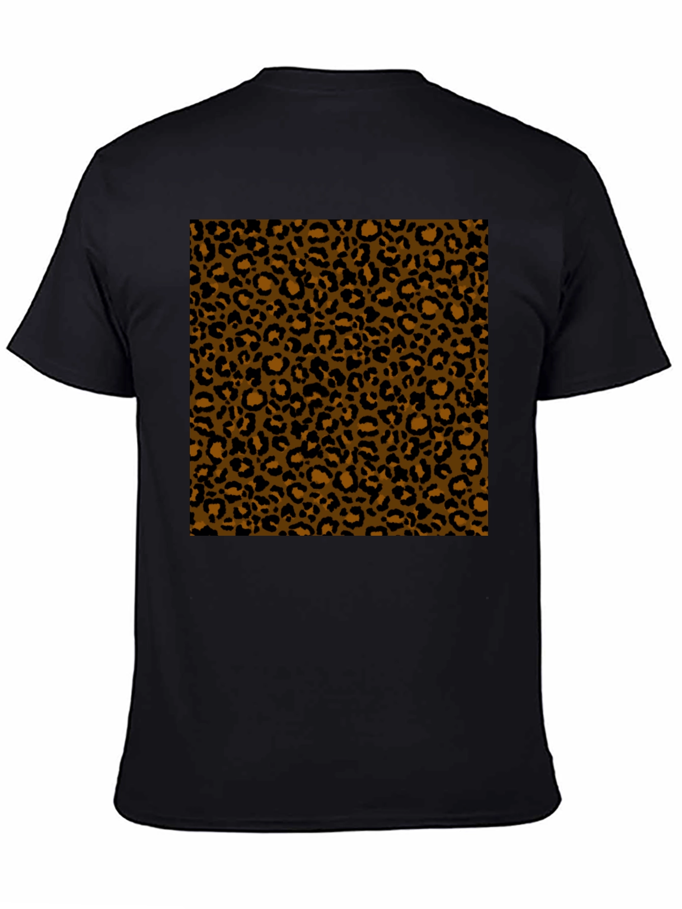 Leopard Print Black T-Shirt - Stylish & Unique Design