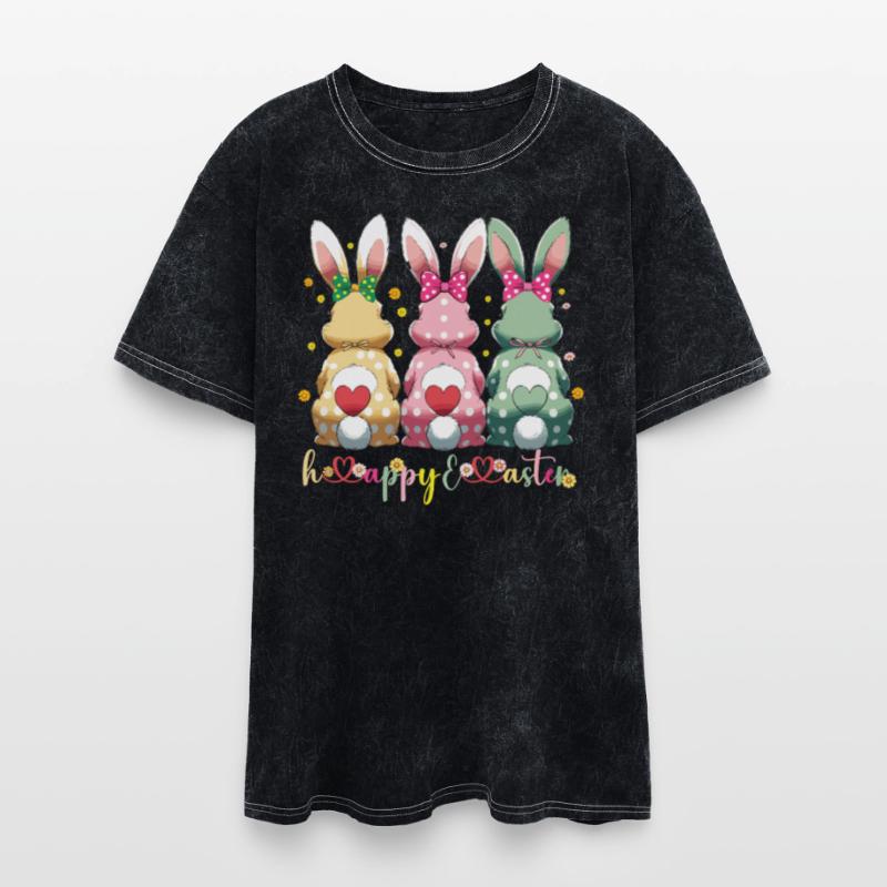 Cute Easter Bunny Trio – Happy Easter Design