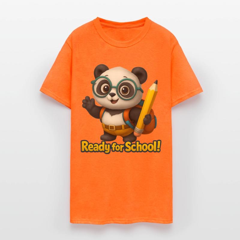 Cute Panda T-Shirt, Animal Tee, Back to School
