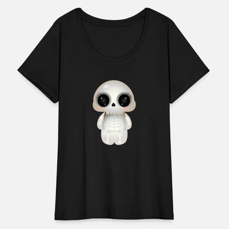 cute skull with dark eye sockets & eyelashes