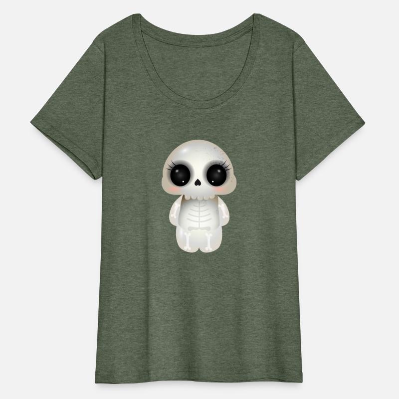 cute skull with dark eye sockets & eyelashes