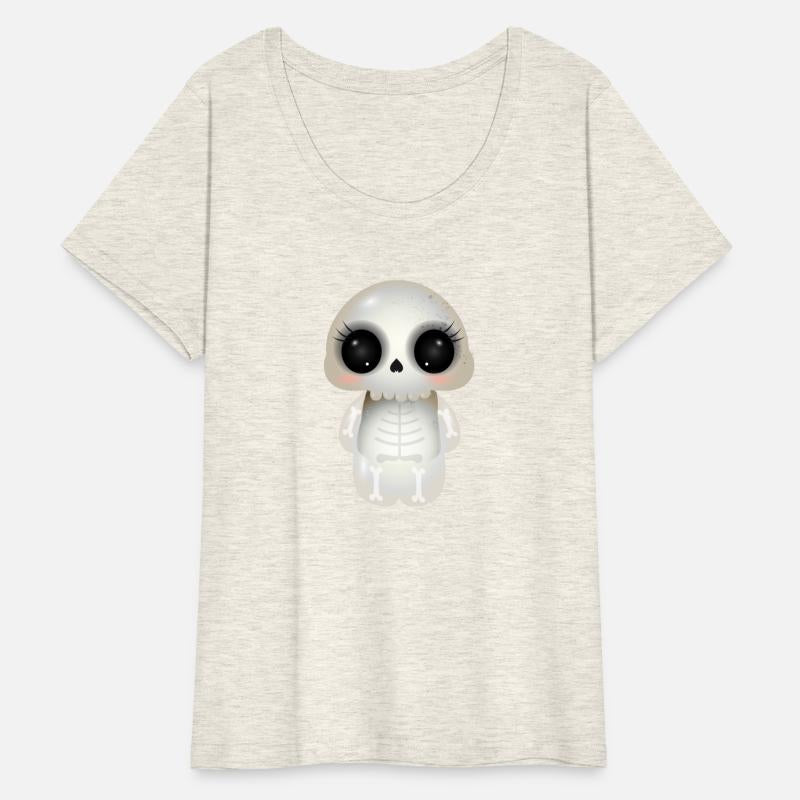 cute skull with dark eye sockets & eyelashes