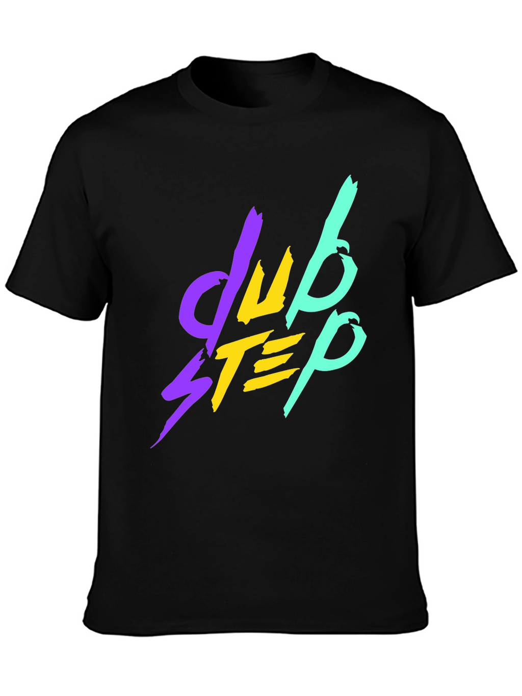 Dubstep Graphic Tee - Black Cotton T-Shirt