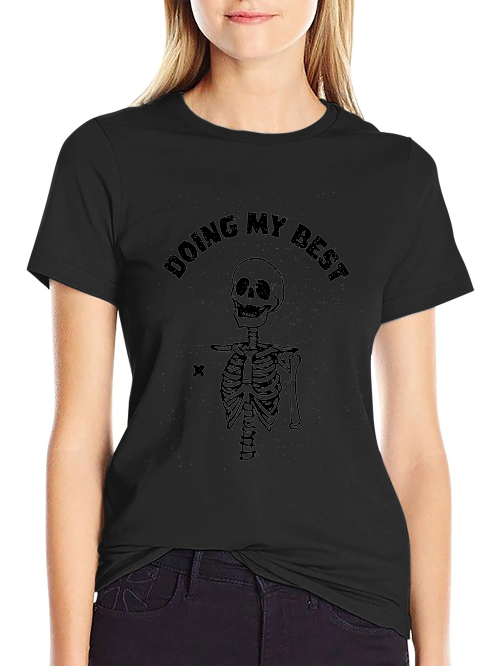 Doing My Best Skeleton Graphic T-Shirt