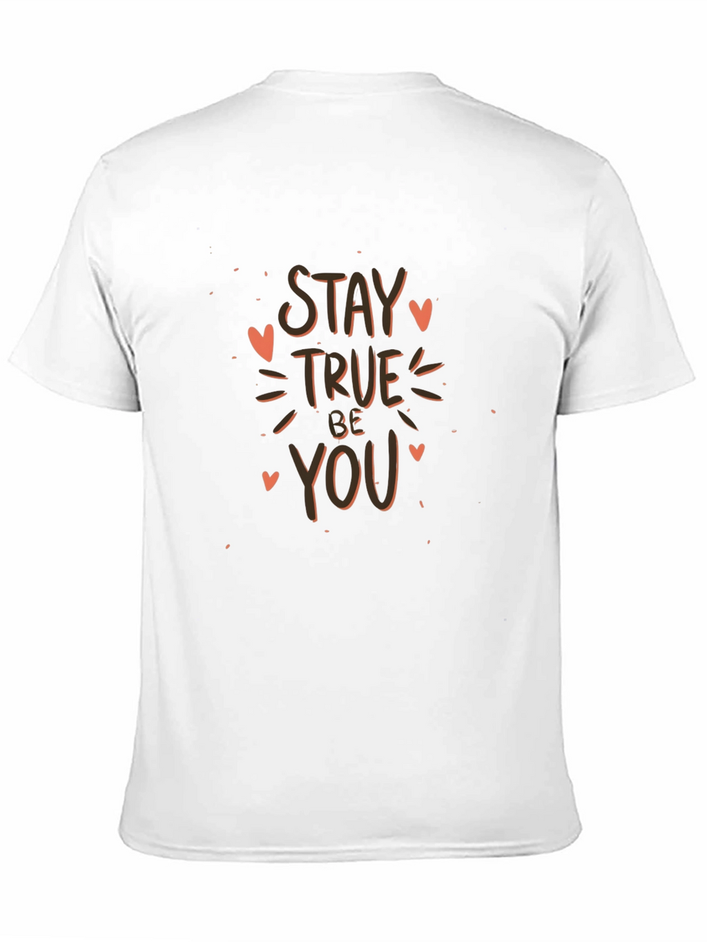 Stay True Be You Black Graphic Tee