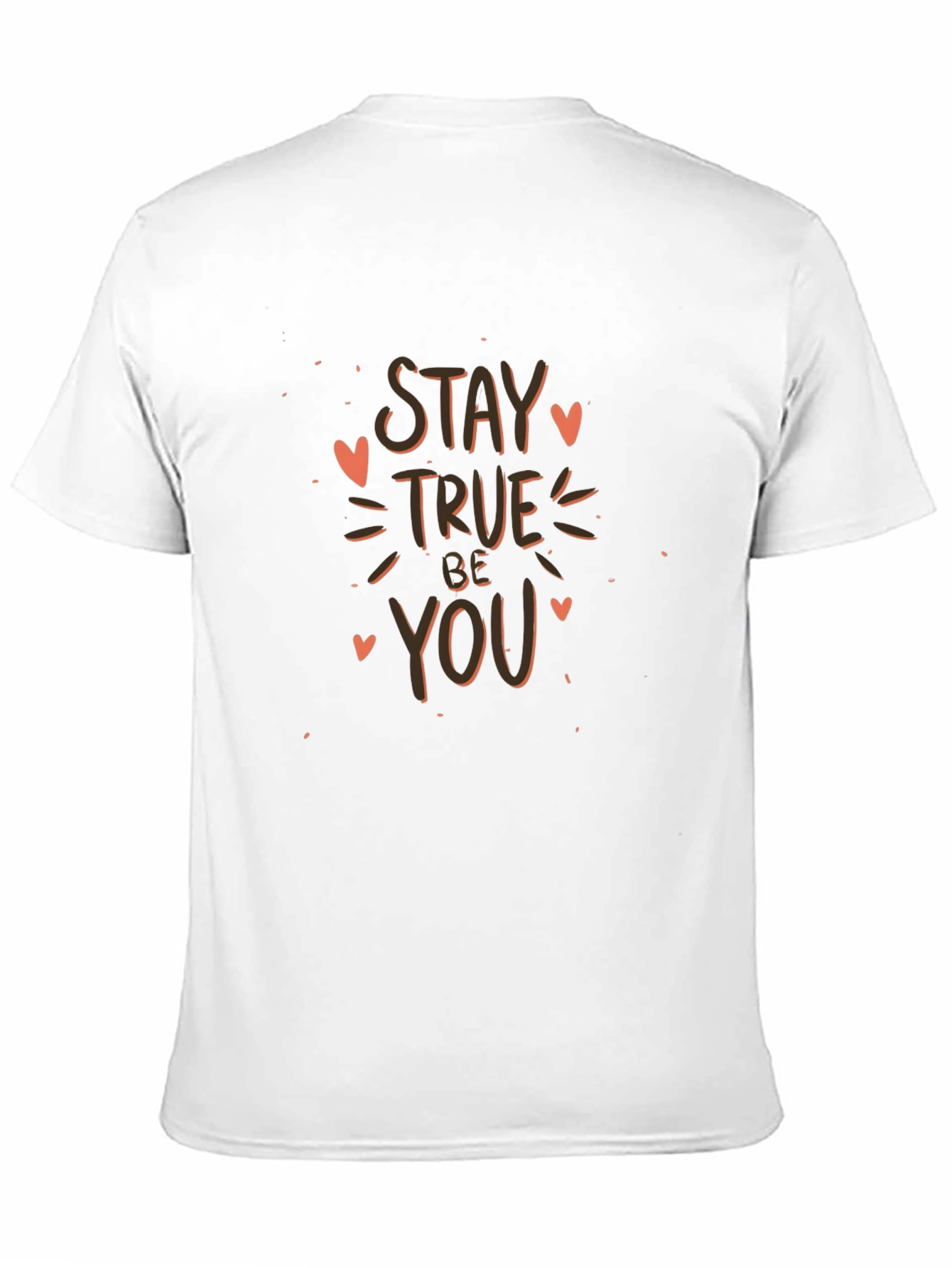 Stay True Be You Black Graphic Tee
