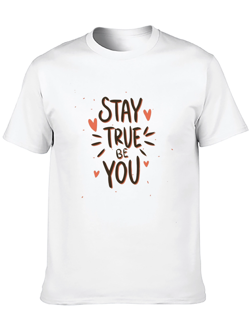 Stay True Be You Black Graphic Tee