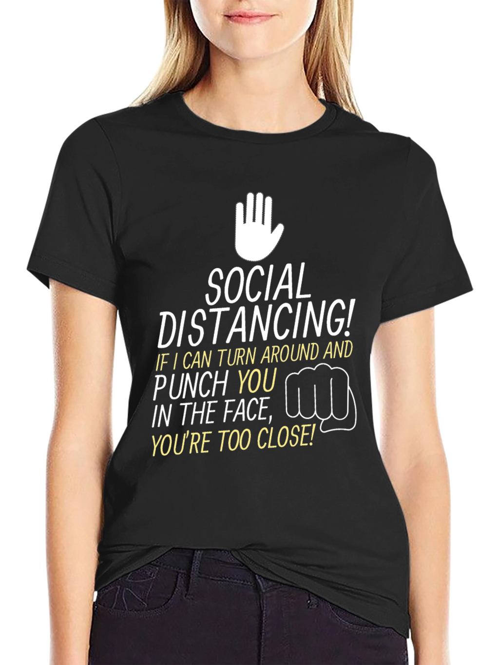 Social Distancing Graphic Tee - Punchline Humor