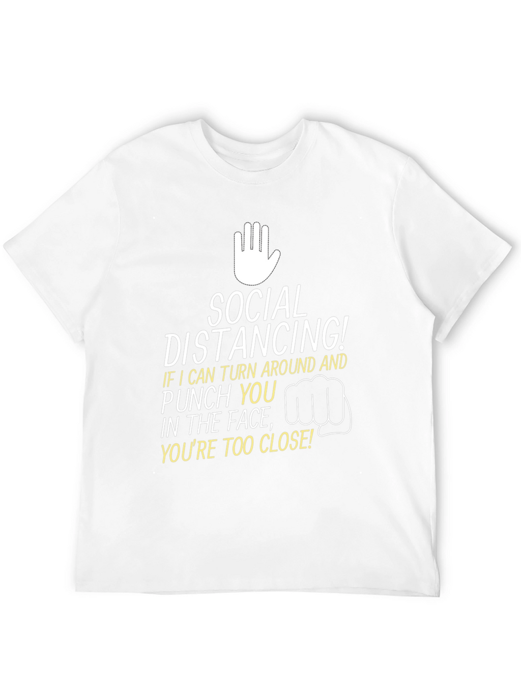 Social Distancing Graphic Tee - Punchline Humor