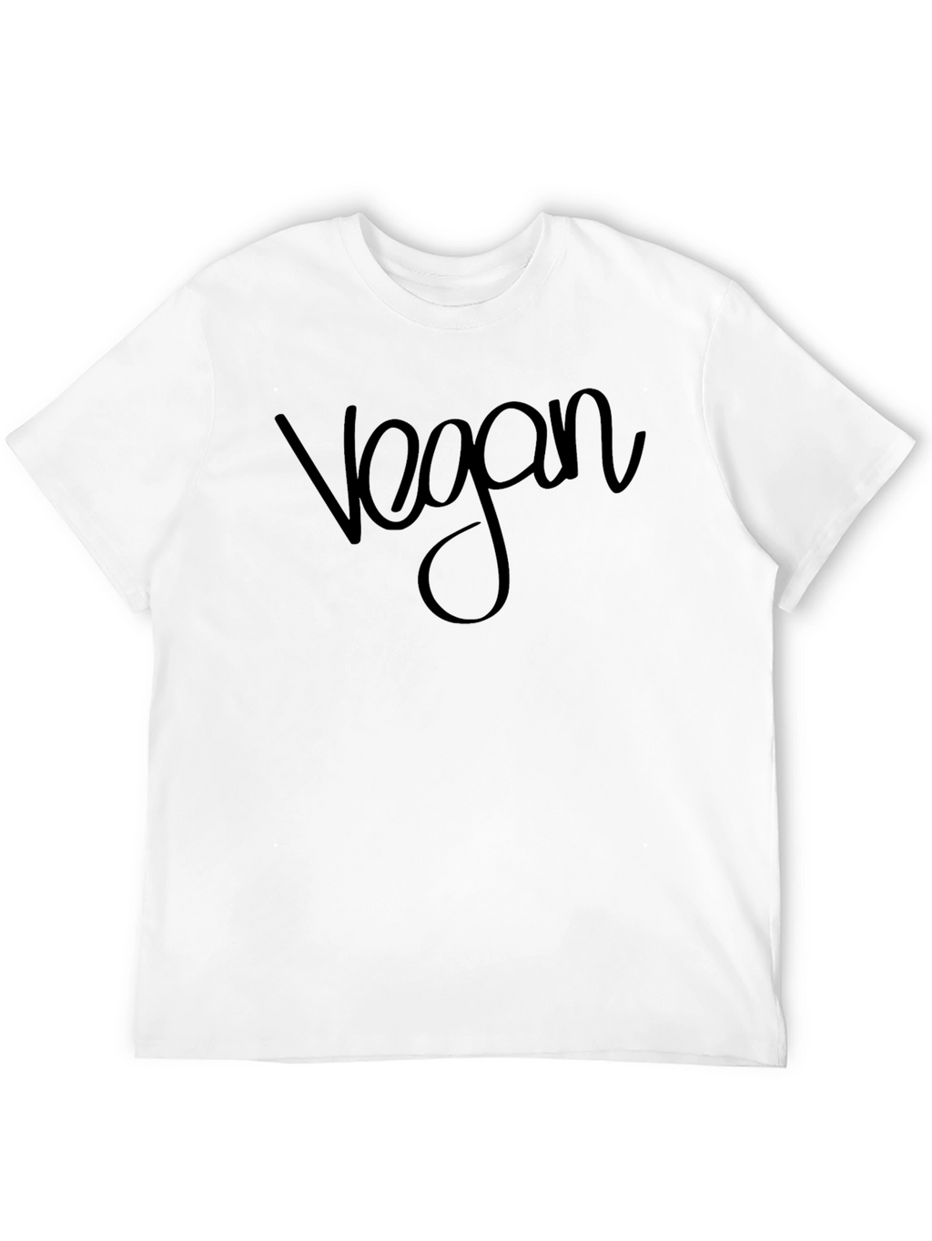 Vegan T-Shirt - Black Crew Neck