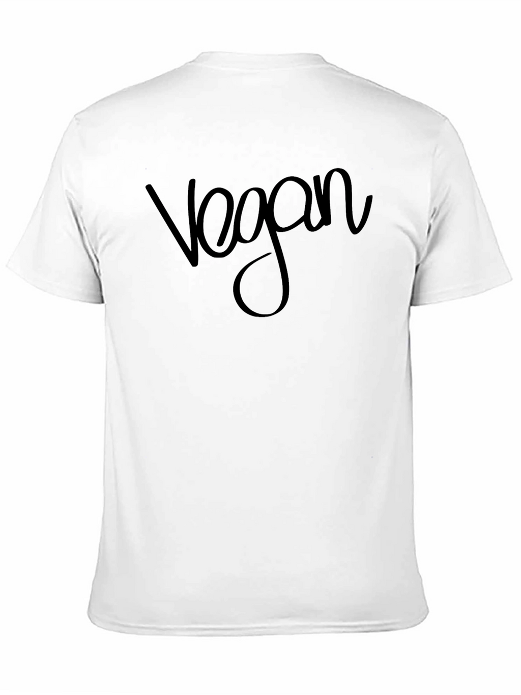 Vegan T-Shirt - Black Crew Neck