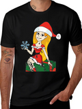 Christmas Elf Snowflake Graphic Tee