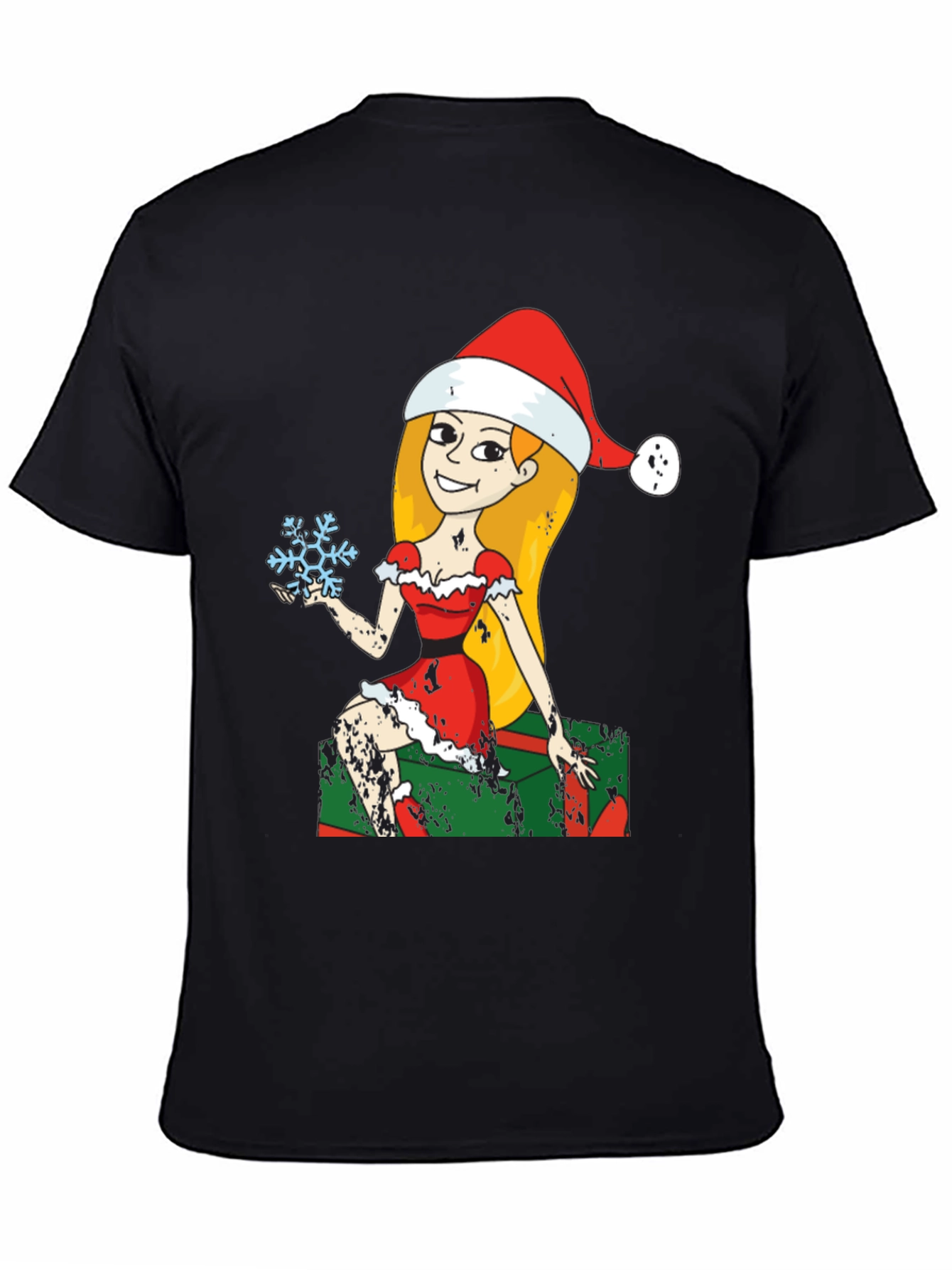 Christmas Elf Snowflake Graphic Tee