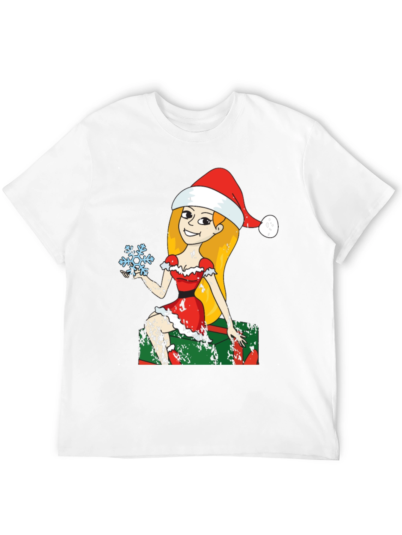 Christmas Elf Snowflake Graphic Tee
