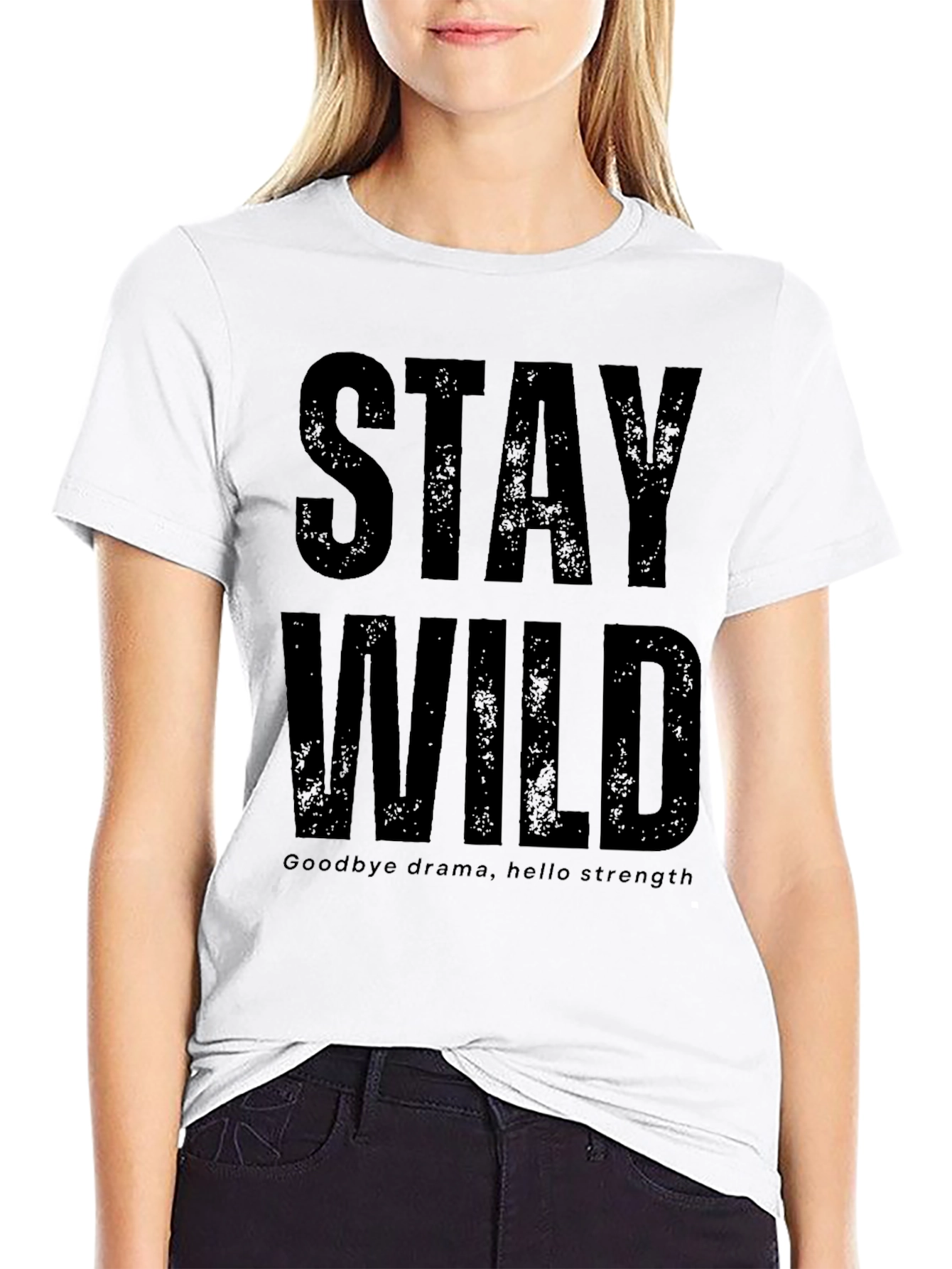 Stay Wild Graphic Print T-Shirt