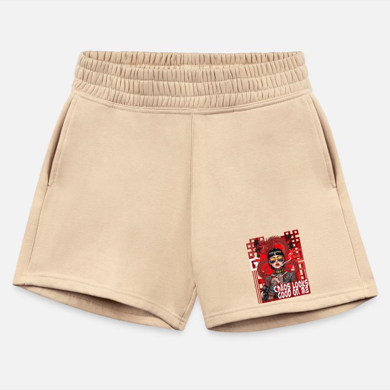 Cyberpunk illustration of a powerful young woman