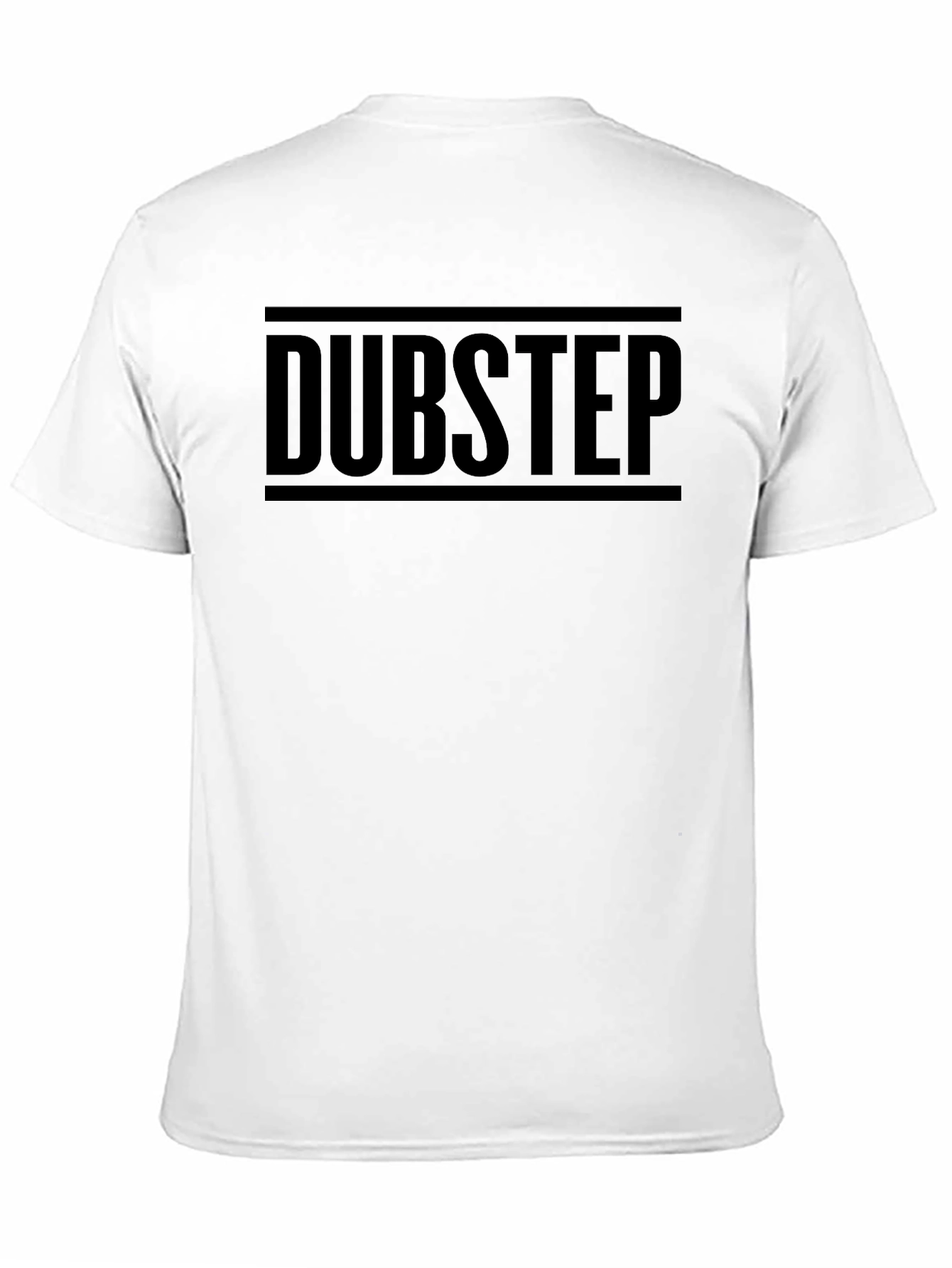 Dubstep Graphic Print T-Shirt - Black