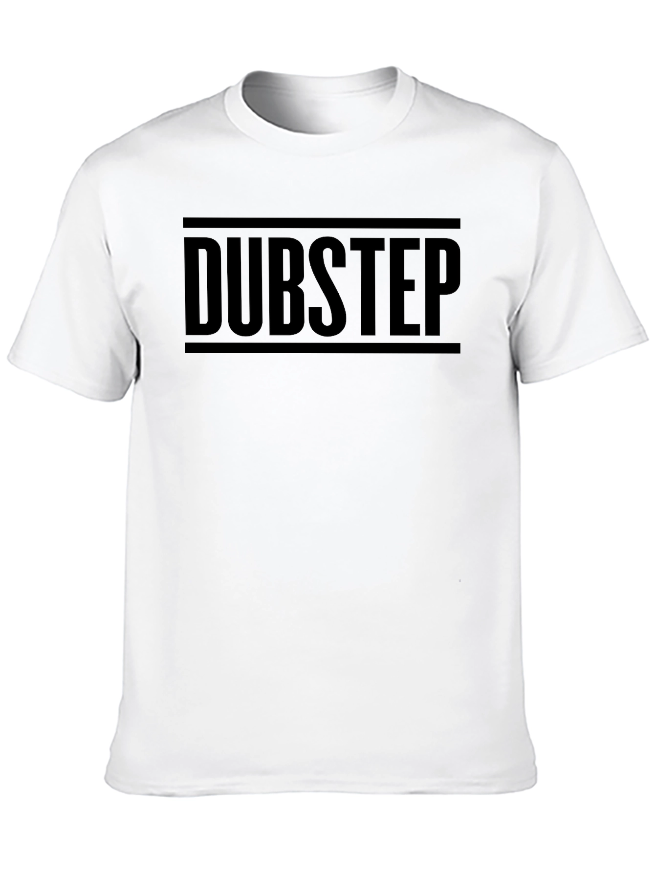 Dubstep Graphic Print T-Shirt - Black