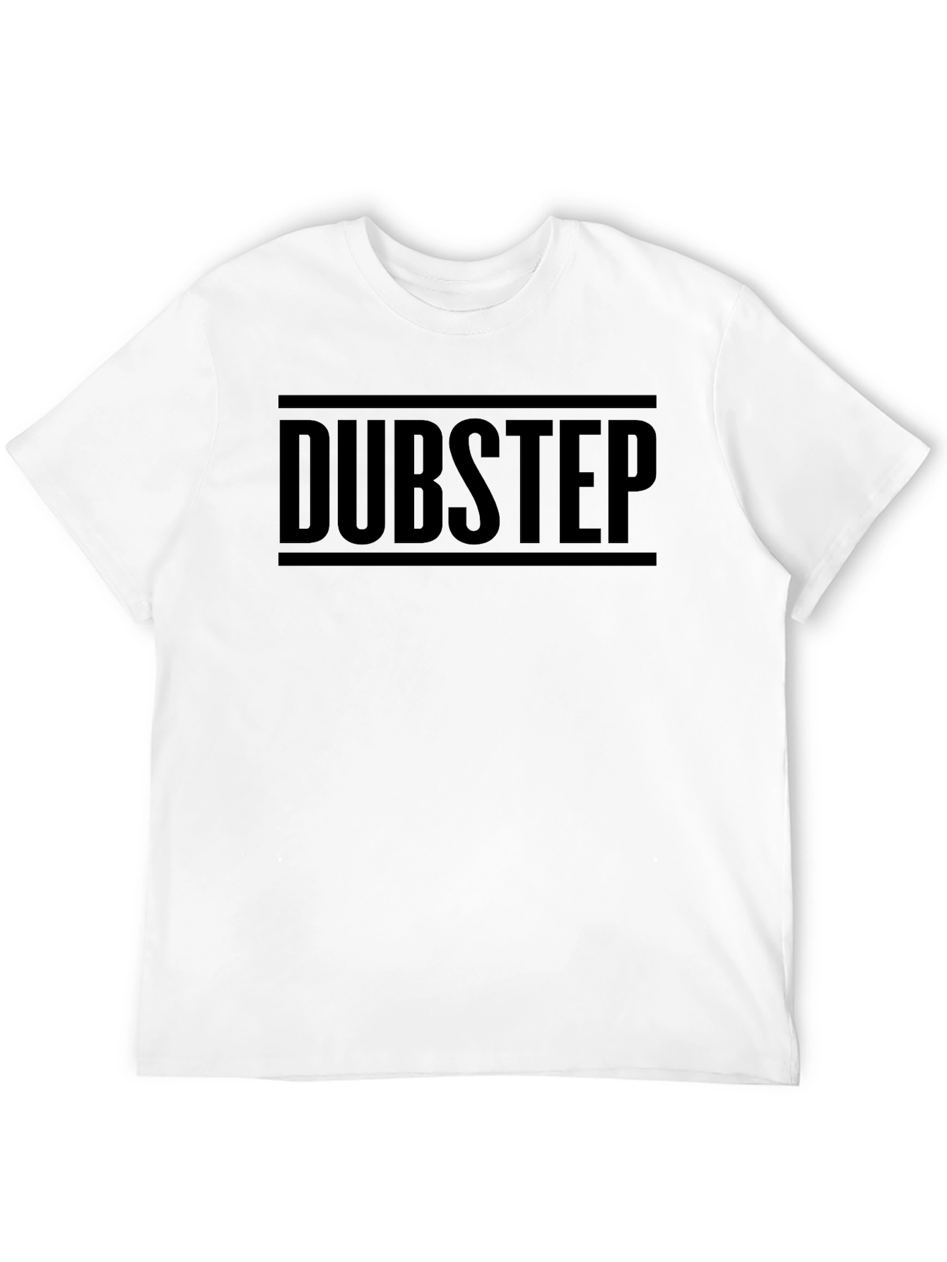 Dubstep Graphic Print T-Shirt - Black