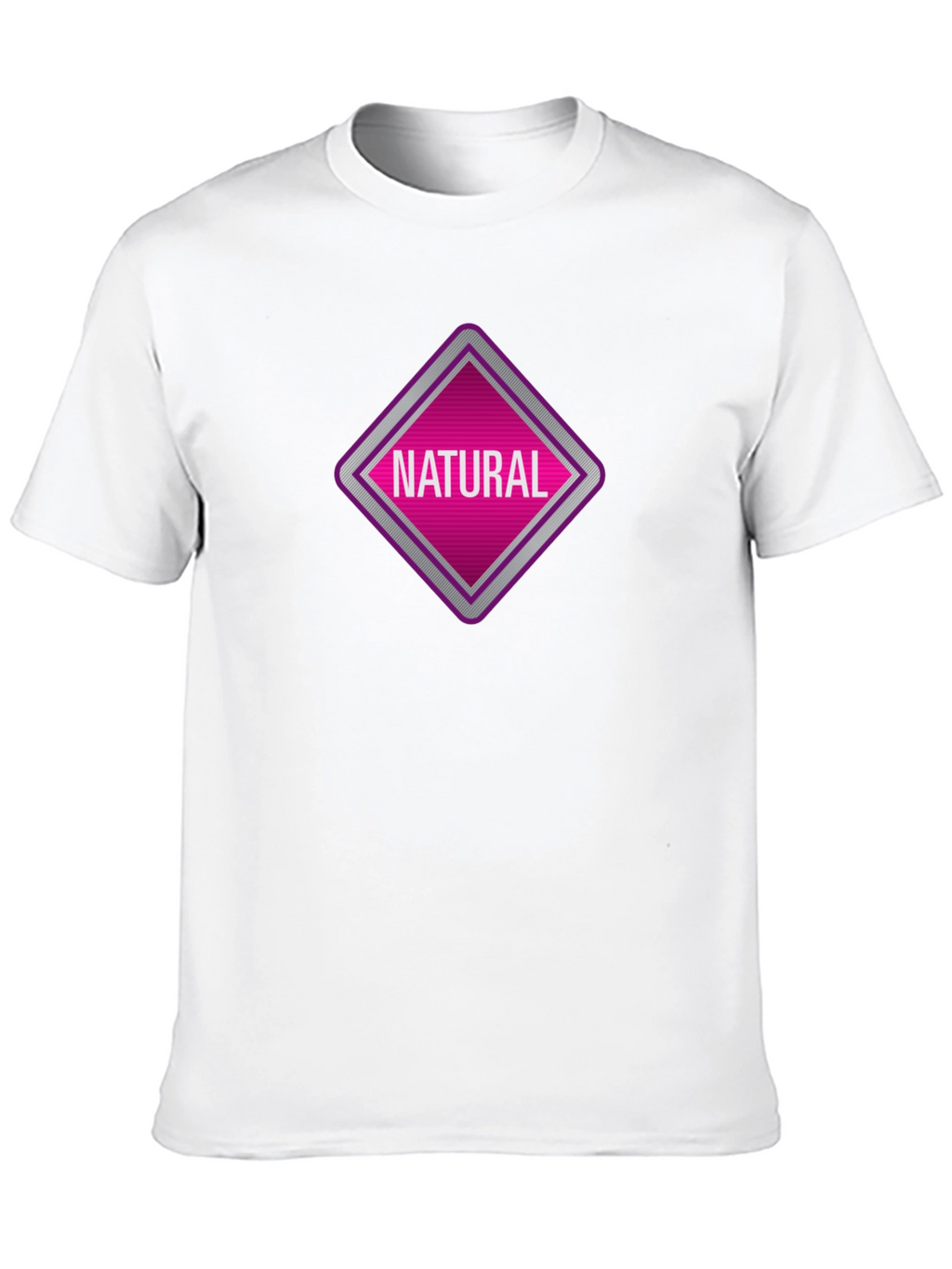 Natural Graphic Tee - Black Cotton T-Shirt