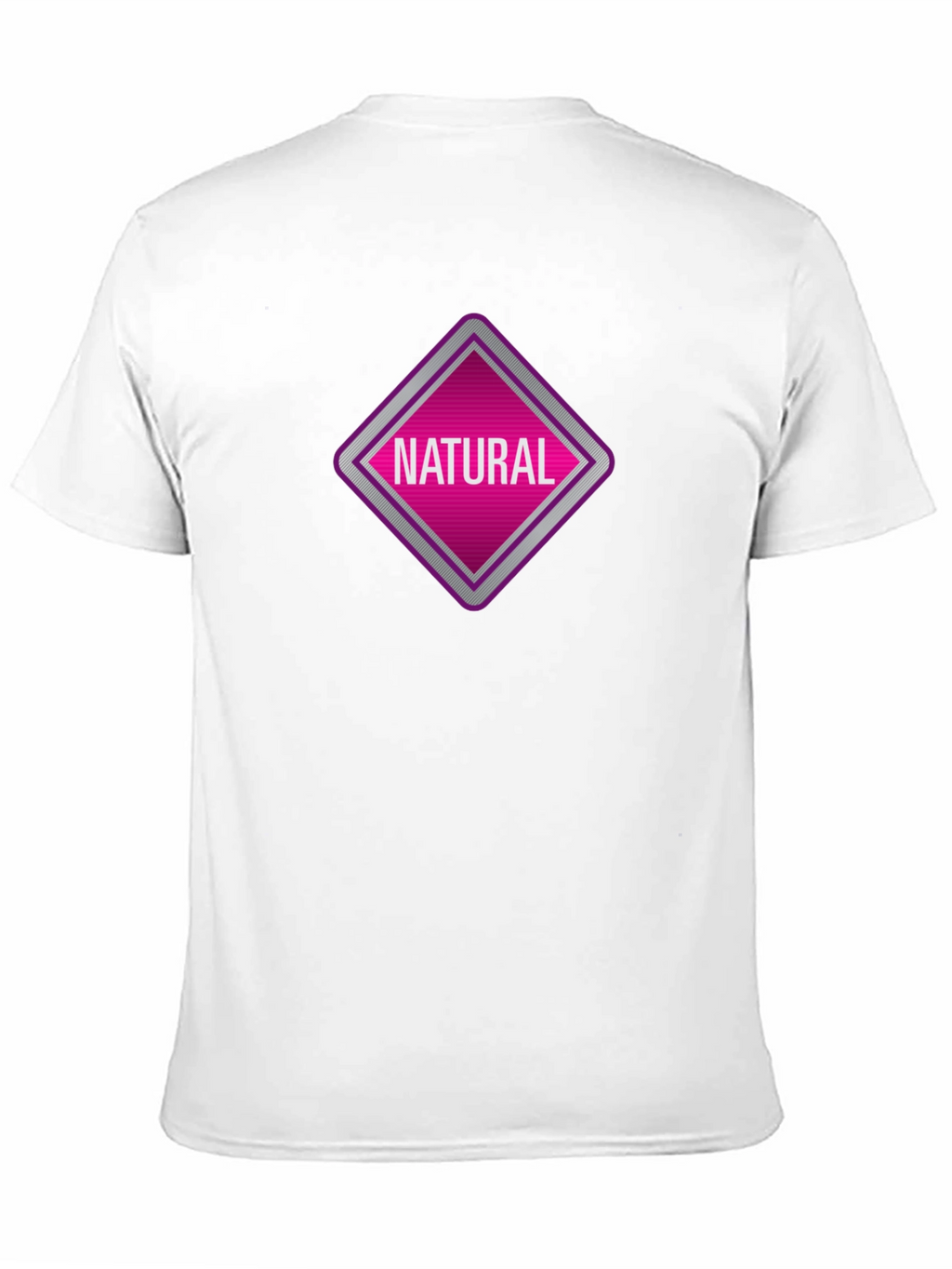 Natural Graphic Tee - Black Cotton T-Shirt
