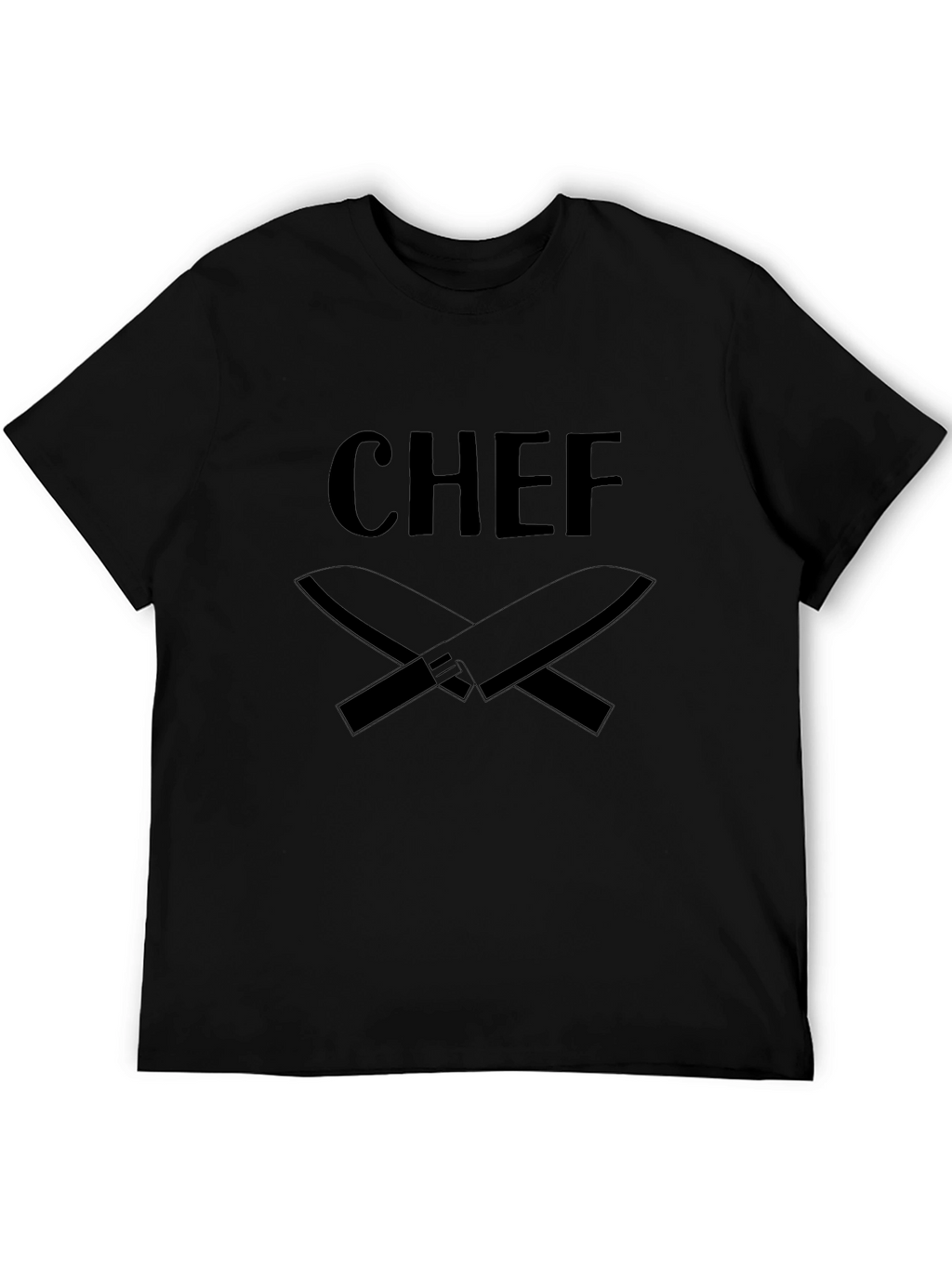 Chef T-Shirt - Culinary Crossed Knives Design
