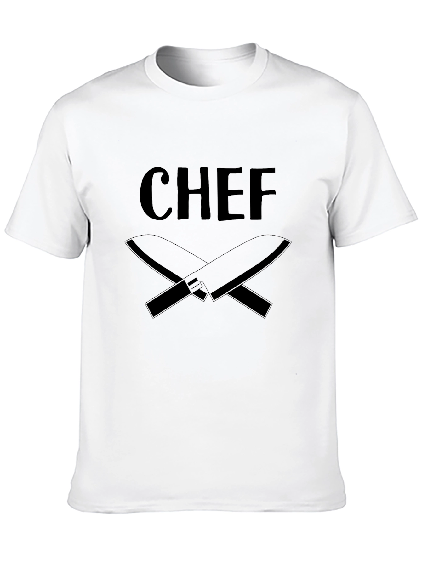 Chef T-Shirt - Culinary Crossed Knives Design