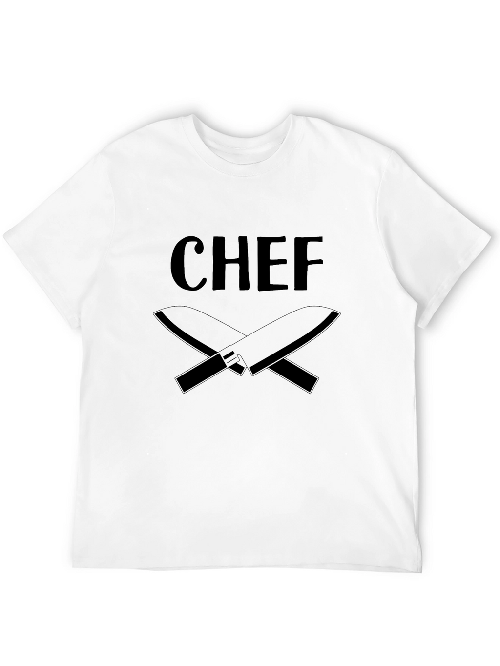 Chef T-Shirt - Culinary Crossed Knives Design