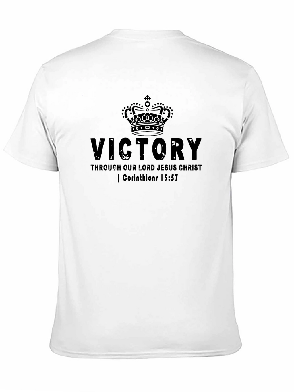 Victory Through Christ Black T-Shirt