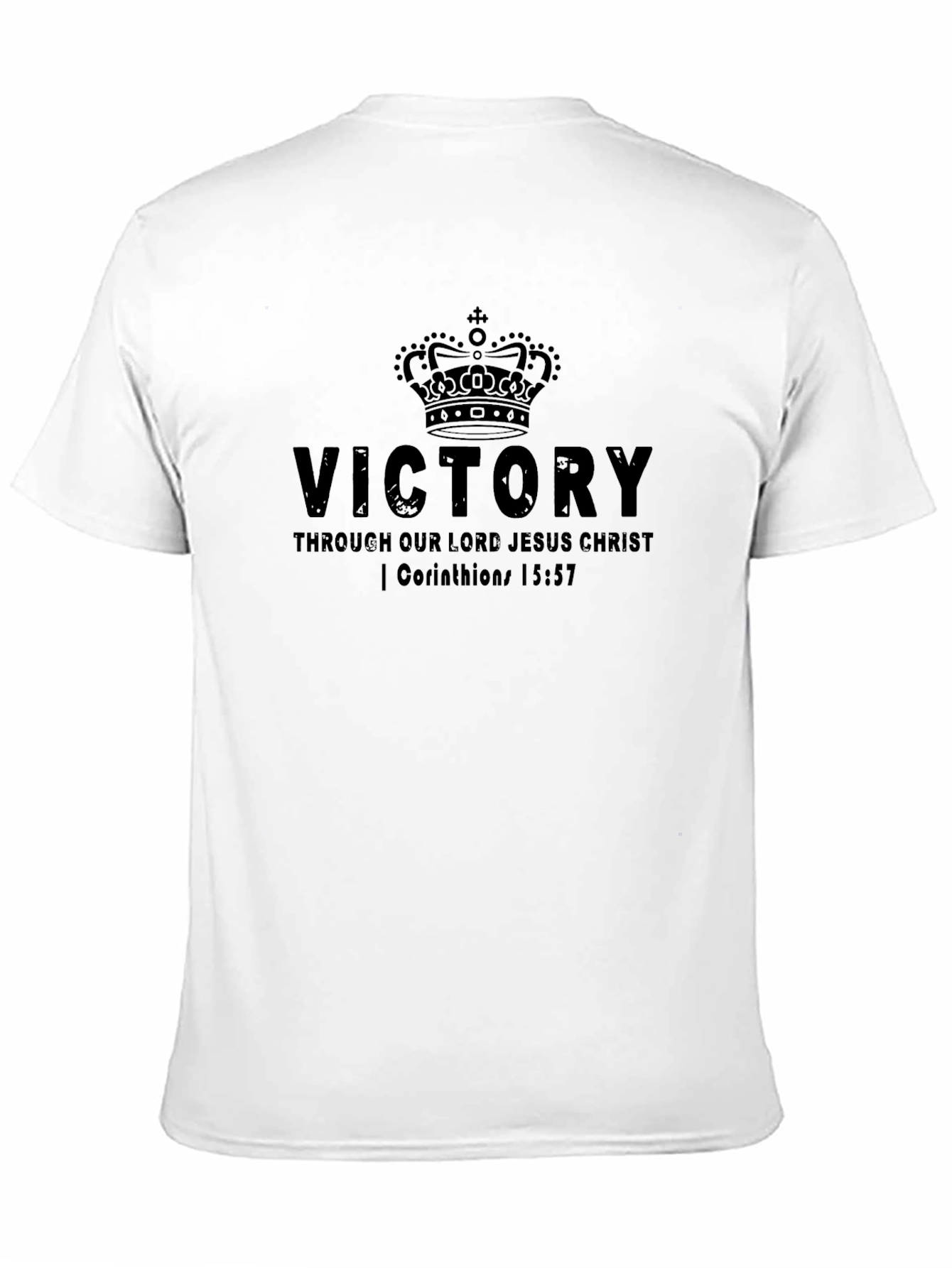 Victory Through Christ Black T-Shirt