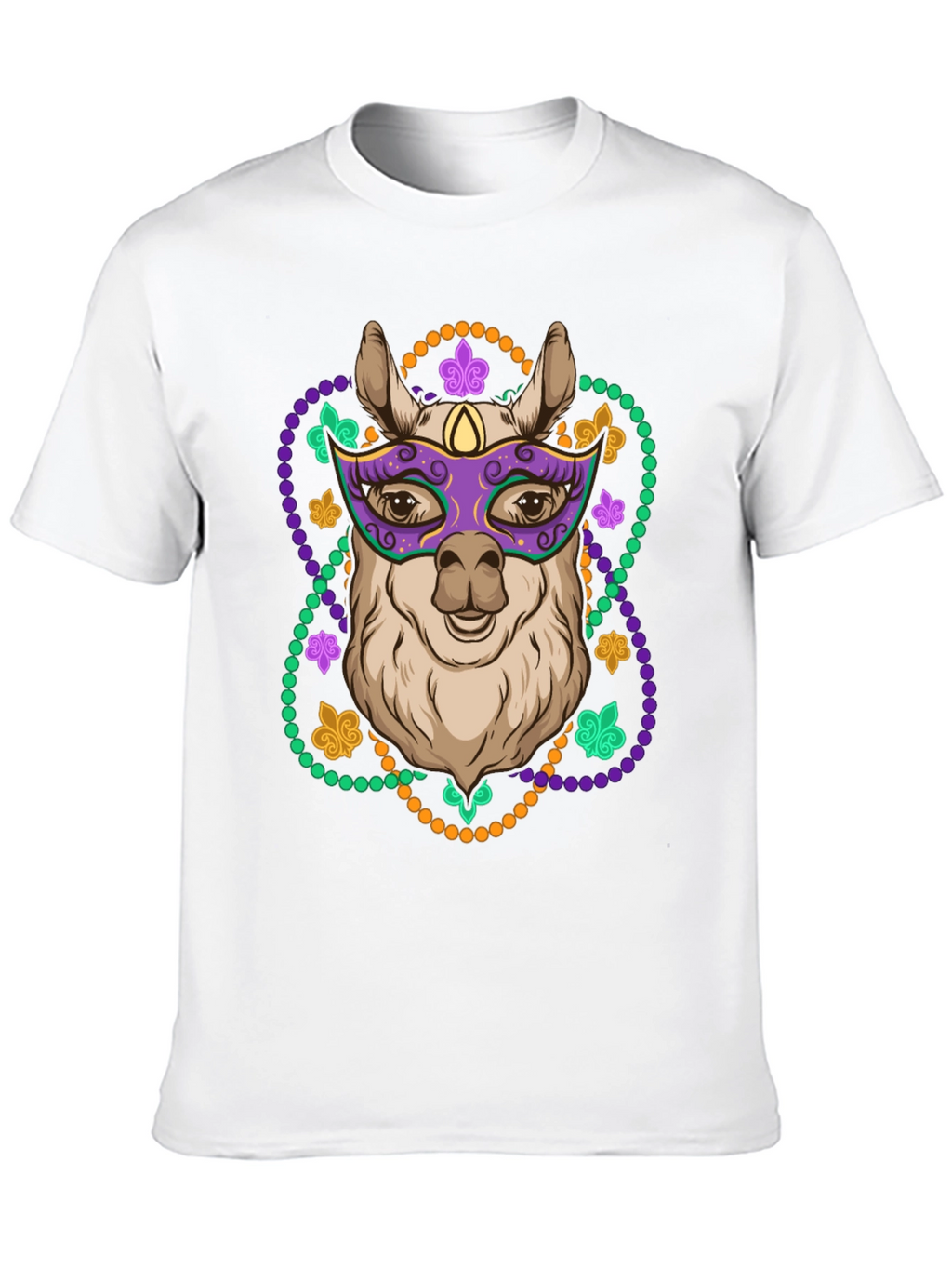 Mardi Gras Llama T-Shirt