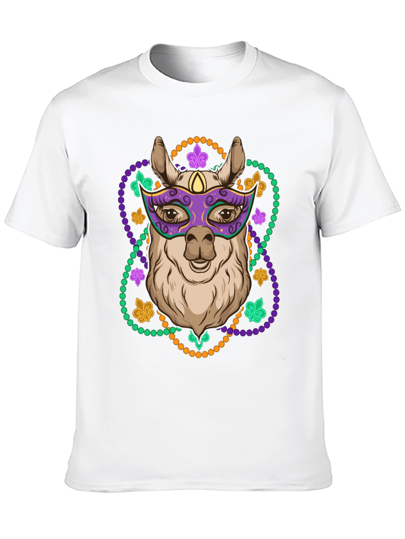 Mardi Gras Llama T-Shirt