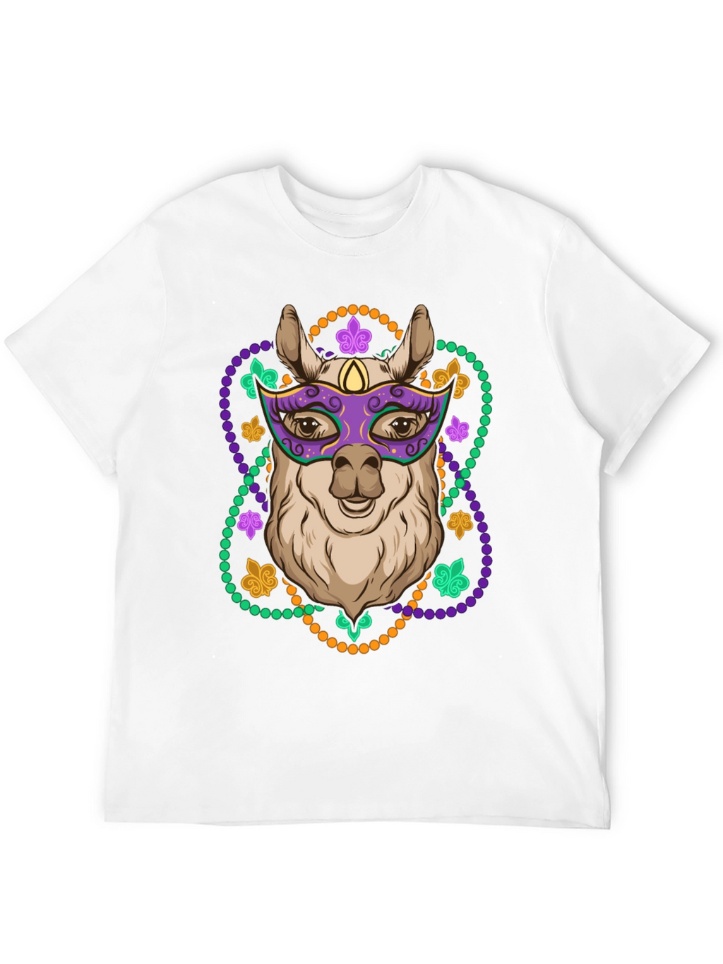 Mardi Gras Llama T-Shirt