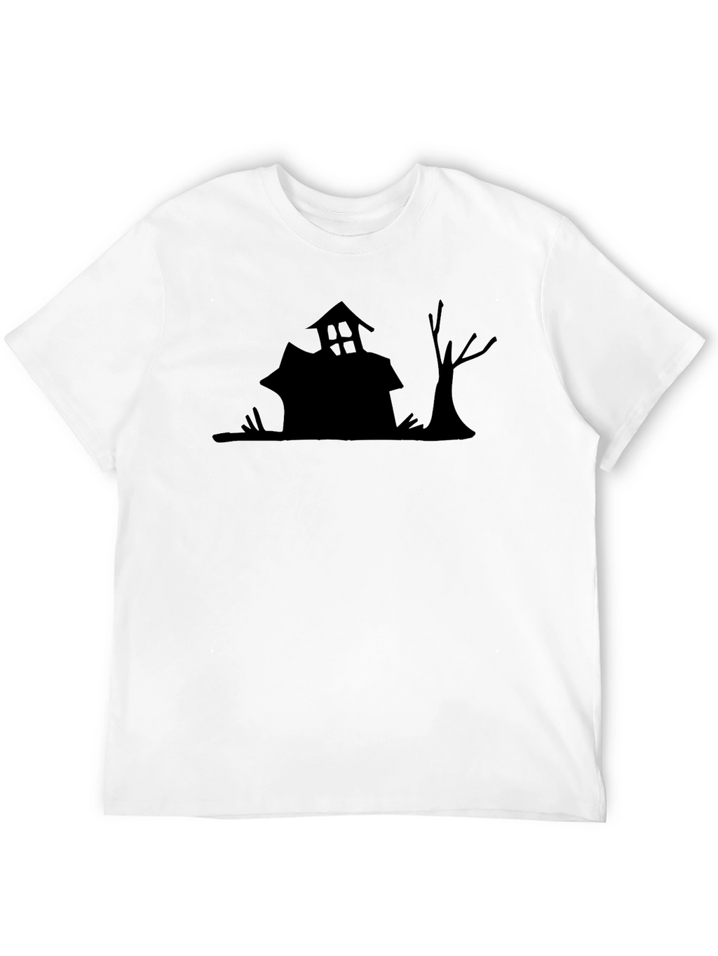 Spooky House Graphic Tee - Halloween Shirt